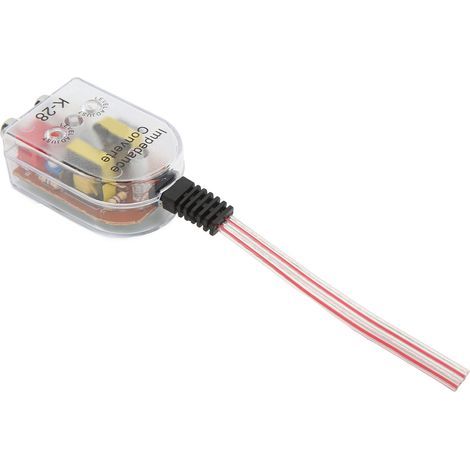 Convertisseur universel d'impédance haute à basse pour voiture, adaptateur d'amplificateur Transparent pour Automobile (1/5)