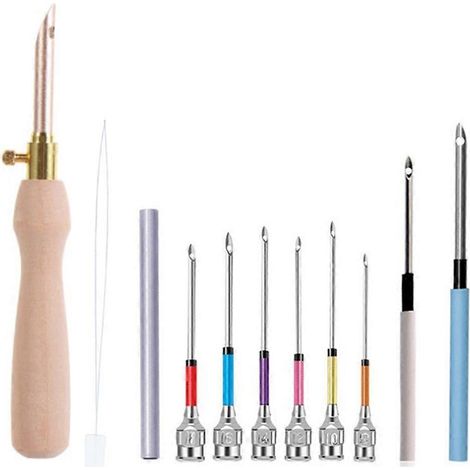 Kit de 11 outils à poinçonner pour broderie - Aiguilles à poinçonner (1/5)