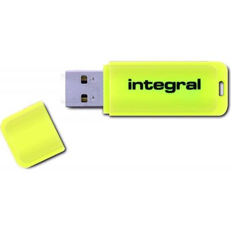 Clé USB INTEGRAL NEON JAUNE 64 GO (1/3)