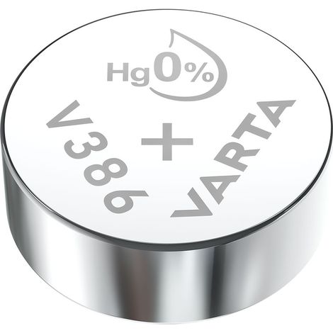 Pila Botón Silver SR43 V386 1.55V Ø11.6x4.2mm Varta (1/3)