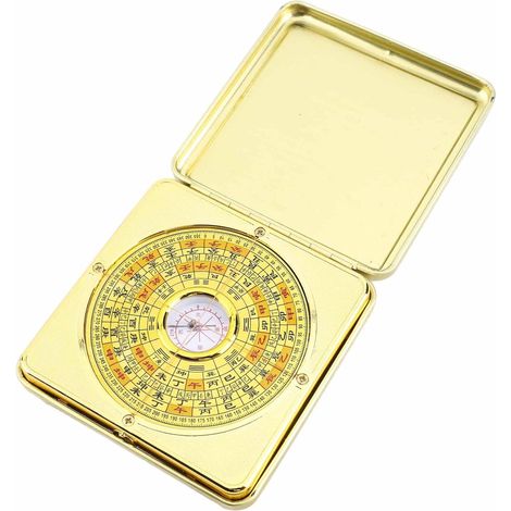 Boussole Feng Shui Luo Pan en fer de Mavis Laven avec couvercle à (1/5)