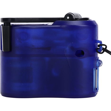 Chargeur USB à manivelle avec vidéo, bleu, pour téléphone, tablette, PC, MP3, radio en voyage d'urgence (1/5)