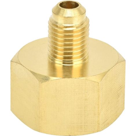Refrigerant Adapter, Air Conditioning Accessory - W21 Fill Port to 1/4SAE for R32, R134A, R407A, R404A, R422A, R422D (1/5)