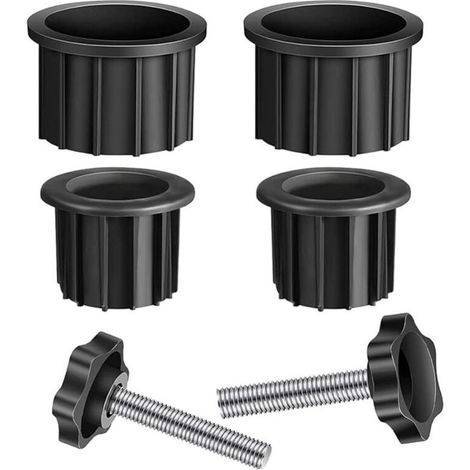 Adaptateur de parasol, réducteur de base de parasol, kit de bouchon à œillet et de couvercle, pièces de rechange pour base de parasol (1/4)