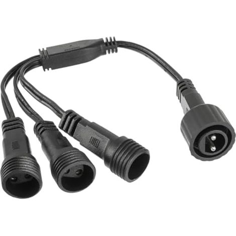 1 à 3 Connecteur Guirlande Lumineuse Noel, répartiteur d'éclairage extérieur, connecteur 2 broches étanche IP65 pour sapin et rideau lumineux G40 (1/5)