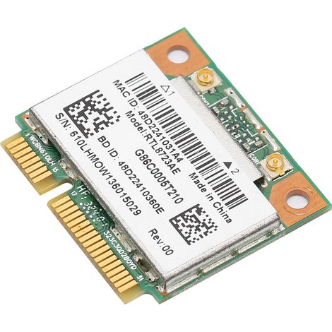Carte PCI-E WiFi Bluetooth 4.0 RTL8723AE, Adaptateur Sans Fil 300Mbps pour Ordinateur de Bureau (1/5)