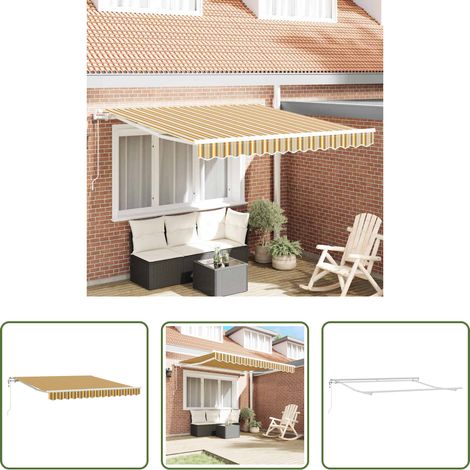 Store rétractable - Auvent rétractable électrique Multicolore 300 x 250 cm (1/5)