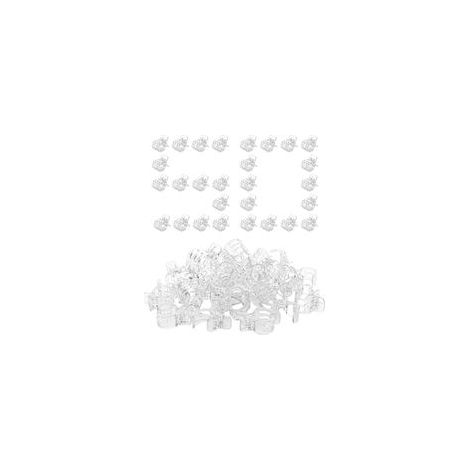 Clips pour – 50 Pièces De Clips De Support De Jardin  Clip De Fixation De Vigne Grimpante  Supports De De Serre Intérieure Et Extérieure, pour Tomates, Orchidées, Pothos, Légumes