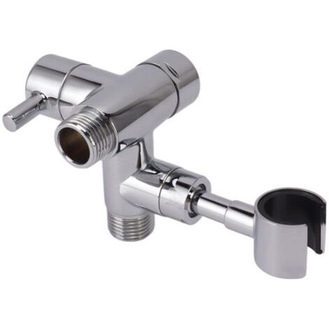 Duschkopfumsteller, Wasserabscheider, Duscharm, Umsteller für Handbrause und festen Brausekopf, Galvanisierung 108