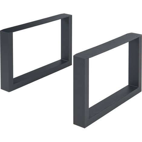 Tischgestell 2er Set Makers Stahl 40x64 cm Schwarz [en.casa] (1/5)