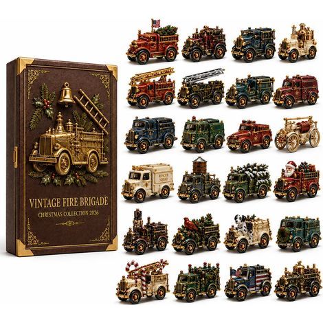 Adventskalender 2026 mit Transportfahrzeugen – 2D-Überraschungsbox (1/2)