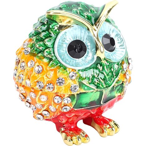 Owl-Shaped Trinket Box for Rings and Earrings (1/5)