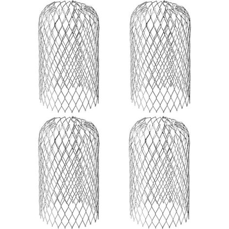 Filtres Gouttière Aluminium 4x Diamètre 4-10cm, Anti-Feuilles/Branches/Mousse/Boue, Extensible (1/5)