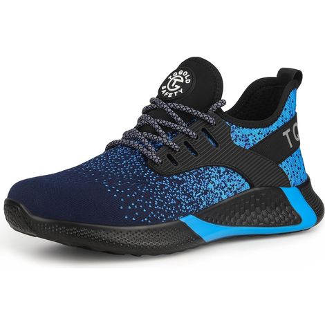 Chaussures de Sécurité Hommes Femmes Basket de Securite Légère Respirant Antidérapant Chaussures de Travail Embouts en Acier Confortable Amorti Industrie Protection Sneakers (1/5)