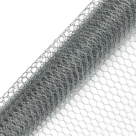 100cm Malla de Alambre Hexagonal Red de Acero Galvanizado Rollo para Valla Jardín Gallinas Animales Plantas UNHO