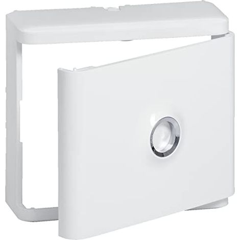 Legrand 401185 – Habillage + Porte blanche pour platines de branchement Drivia – Blanc RAL 9003