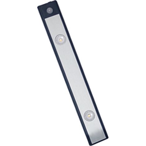 Lampe LED ultra-mince, rechargeable et sans fil, avec détecteur de mouvement, au design ondulé et œil-de-chat, idéale pour les armoires, les caves à vin et les meubles de cuisine. 20 cm. Trois couleur (1/5)