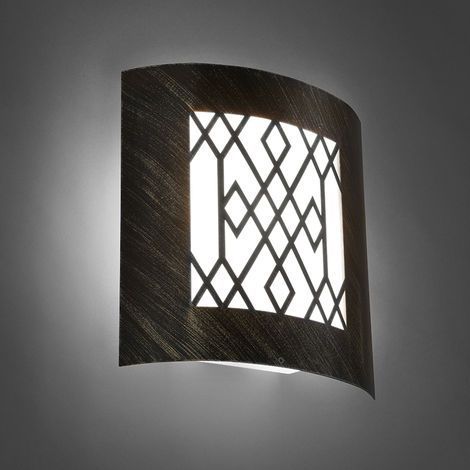 Qazqa – Applique murale extérieure moderne en acier inoxydable IP44 – Résistante à la pluie – Culot E27 – Dimensions 26x23,5x10,5cm