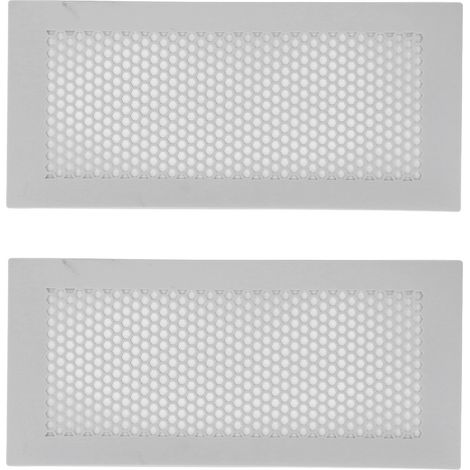 2 grilles de protection bébé en silicone gris pour bouches d'aération au sol, couvercles sécurisés pour maison (1/5)