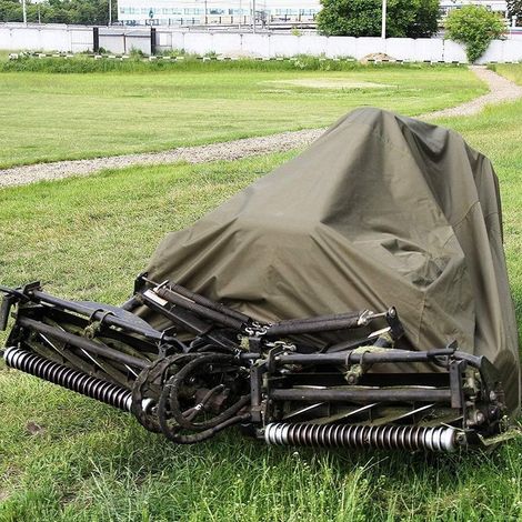 Housse de tondeuse à gazon autoportée imperméable et résistante aux UV et à la poussière Oxford en tissu pour tracteur de pelouse pour jardin extérieur - 170 x 61 x 117 cm (1/5)