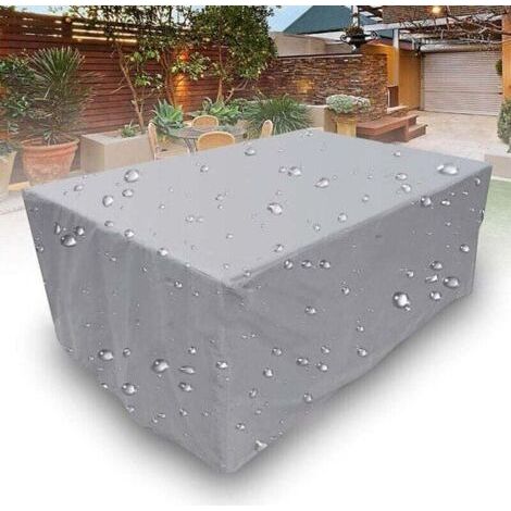 Rectangular 210D Oxford fabric garden cover – Waterproof, UV-resistant, snowproof – 454x25cm – Compatible with garden furniture (1/5)
