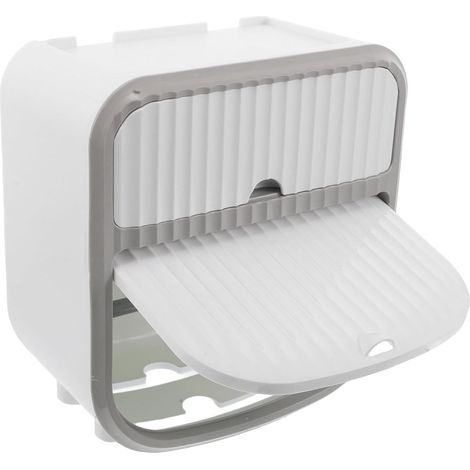 Porte-papier toilette adhésif en plastique blanc SHOWERORO pour (1/5)