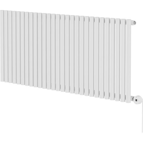 Wholesale Domestic Sinclair White 600mm x 1395mm Horizontal Digital Thermostatic Single Panel Electric Radiator (1/5)
