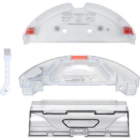 Pour aspirateur robot Roborock T7 T7PRO S5 Max S55Max S6 MaxV S6 PURE : réservoir d'eau, bac à poussière, support de nettoyage et ensemble de chiffons de nettoyage