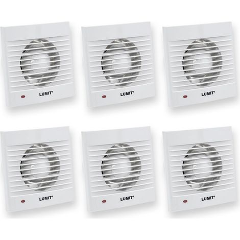 Pack 6 unidades extractor de baño gravana extractores para baño pack ahorro + economico 6 extractores 80 mm de diametro (1/4)