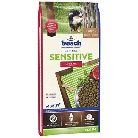 Bosch Sensitive Agnello Riso Cibo per Cani 15 kg (1/4)