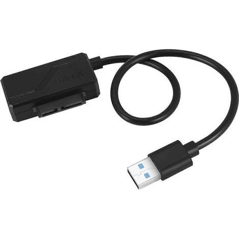 USB 2.0 auf Mini SATA II 7+6-Pin 13-Pin Adapterkabel für Slimline-Laptop-CD/DVD-ROM-Laufwerk (1/5)