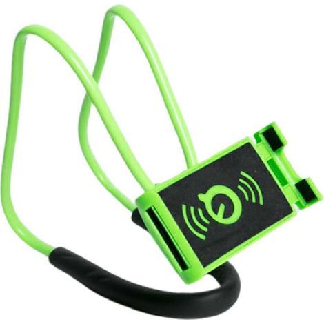 Support de téléphone portable flexible et portable à suspendre au cou, idéal pour le lit - Vert Yx (1/5)