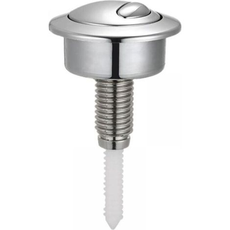 HOXILEELEOChasse d'eau double commande - PZCC - Bouton compatible Twyford/Siamp Optima 49 - ABS durable - Argenté 48mm (1/5)