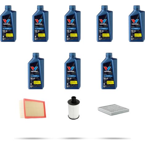 Kit tagliando 3 FILTRI e 8L OLIO compatibile con Jaguar XJ (X351) 5.0 v8 346kw dal 2010 (1/5)