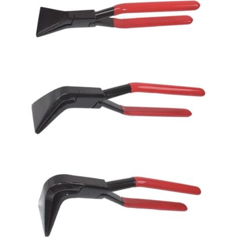 3PCS Pinces à Main pour Tôlerie, Mâchoire Droite 45° 90°, pour Plier et Aplatir le Métal. (1/5)