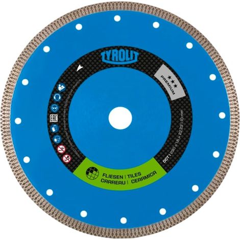 Disque diamant PREMIUM DCT Carrelage / Céramique - diamètre 125 mm - épaisseur 1,2 mm - alésage 22,23 mm