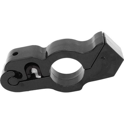 Poignée d'accélérateur antivol aluminium pour guidon moto, sécurité frein avec 2 clés, noir (1/5)