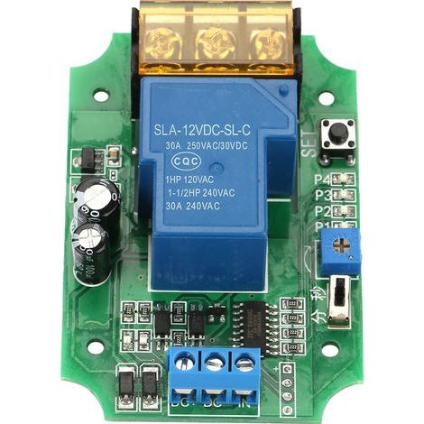 Module Relais Haute Puissance avec Verrouillage Automatique et Temporisation 12V (1/5)