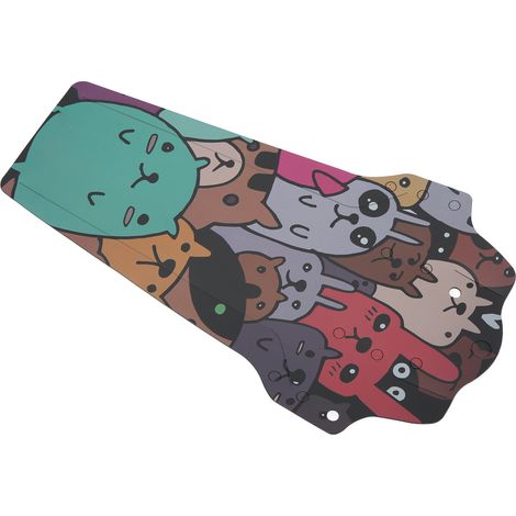MEROCA Garde-boue de Vélo PP5 Coloré, Motif Personnages Cartoon, pour Roues Avant/Arrière VTT avec 4 Attaches Rapides (1/5)