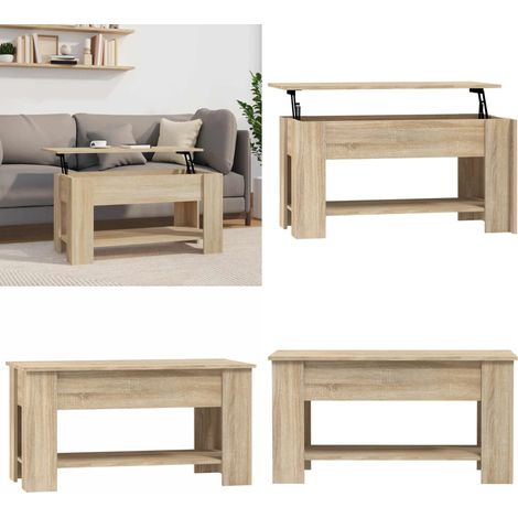 Couchtisch Sonoma-Eiche 101x49x52 cm Holzwerkstoff - Couchtisch - Wohnzimmertisch - Esstisch - Kommode - Regal - Home & Living (1/5)