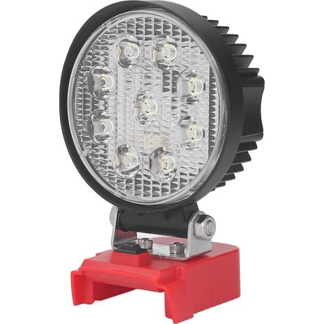 LED-Arbeitsleuchte 6000K 27W 2400LM 2-stufige, hohe Helligkeit, breiter Abstrahlwinkel, kabelloser Fluter für M18 Lithium-Ionen-Akku (1/5)