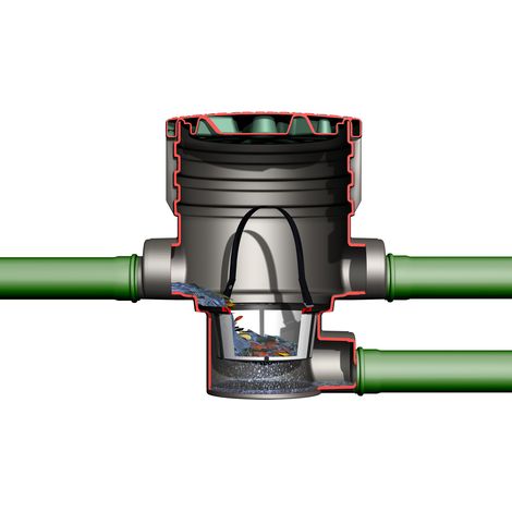Erdfeinfilter mit DN 100 extern begehbar (1/2)