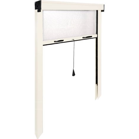 Zanzariera a Rullo Avvolgibile Verticale per Porta Alluminio Riducibile IRS - Colore: Avorio