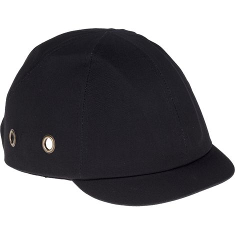 Casquette de protection RS PRO, 52 - 65cm de tour de tête, ABS, Coton, noir ( Prix pour 1 )