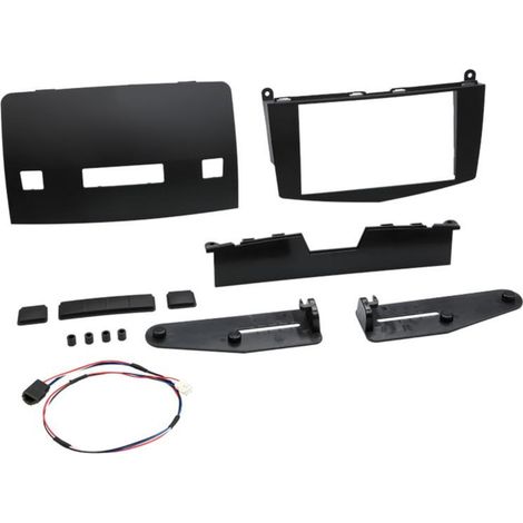 Kit Facade autoradio 2DIN compatible avec Mercedes classe C 07-11 Noir