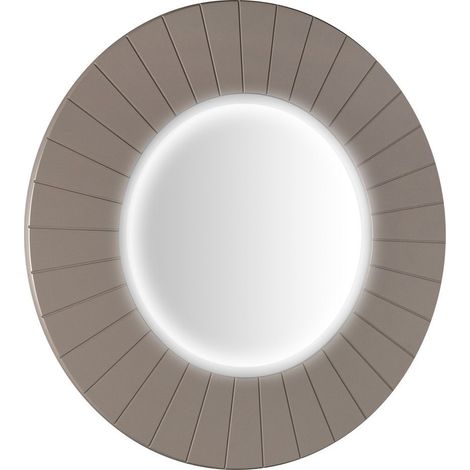 Miroir rond LUMIRO STRIP avec éclairage LED dans le cadre dia. 75cm, agila (1/4)