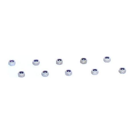 Aluminum Mini-Nuts 4-40 (10)