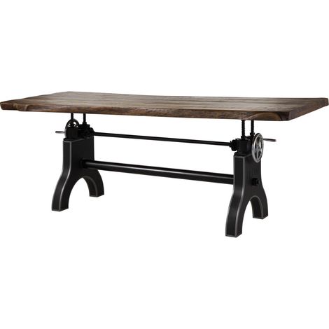Table à manger 240x100x80-101 Manguier huilé Bois naturel MANCHESTER 104 (1/3)