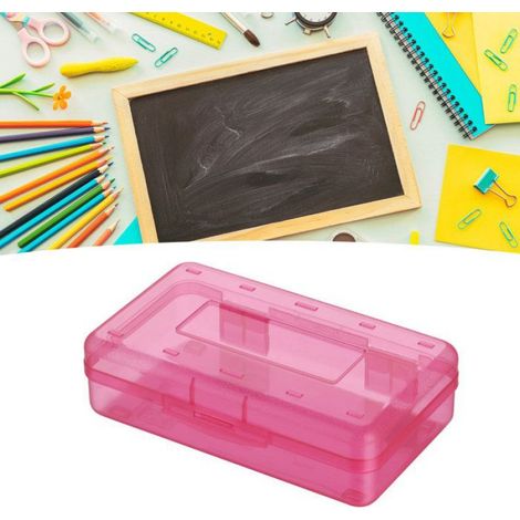 Boîte À Crayons - Fermeture À Pression - Pour Écoliers Et Étudiants En Arts - 20,3 X 12,2 X 5,9 Cm - 1 Pièce (1/5)