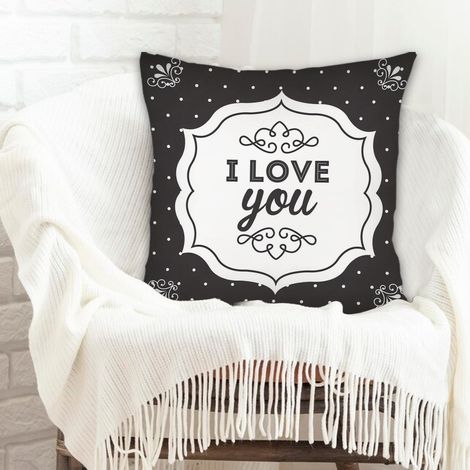 Housse de coussin décorative salon maison douce confortable pour la saint-valentin, mariage (1/5)